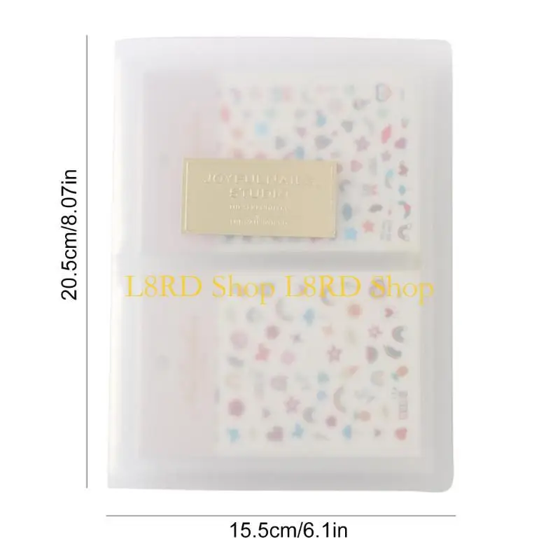 Archiviazione album del giacimento per unghie L8rd per classificazione e protezione delle decalcomanie manicure