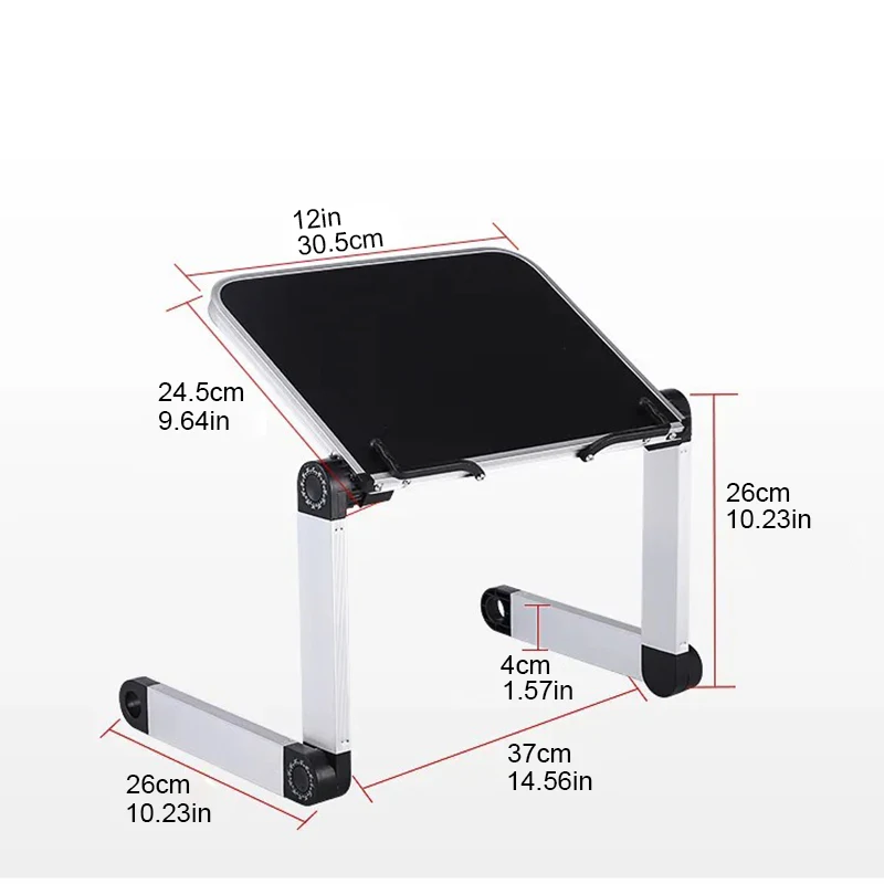 Adjustable Music Book Stand Ergonomic Bed Book Holder with Paper Clip Lightweight Aluminum Reading Holder