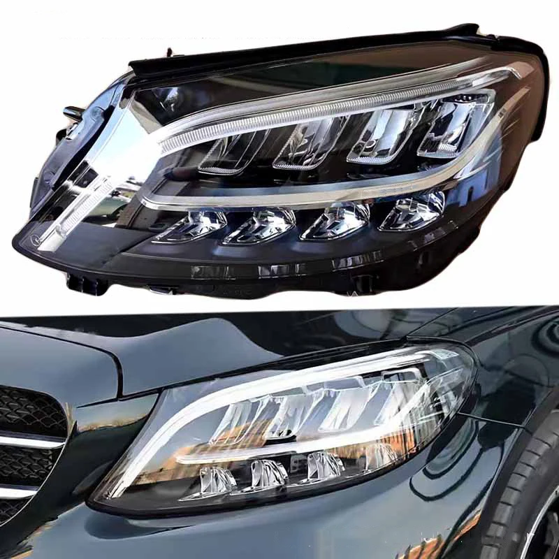 Suitable For Mercedes-Benz  2018 Headlight Original Factory W205 C300 C200 2017-201 C-class Upgrade New LED Car Headlight