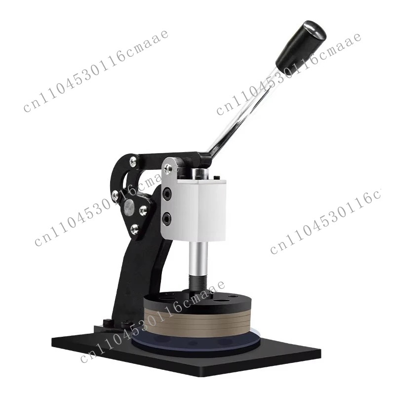 Hand-pressed circular sampling device for fabric, film and paper weight testing