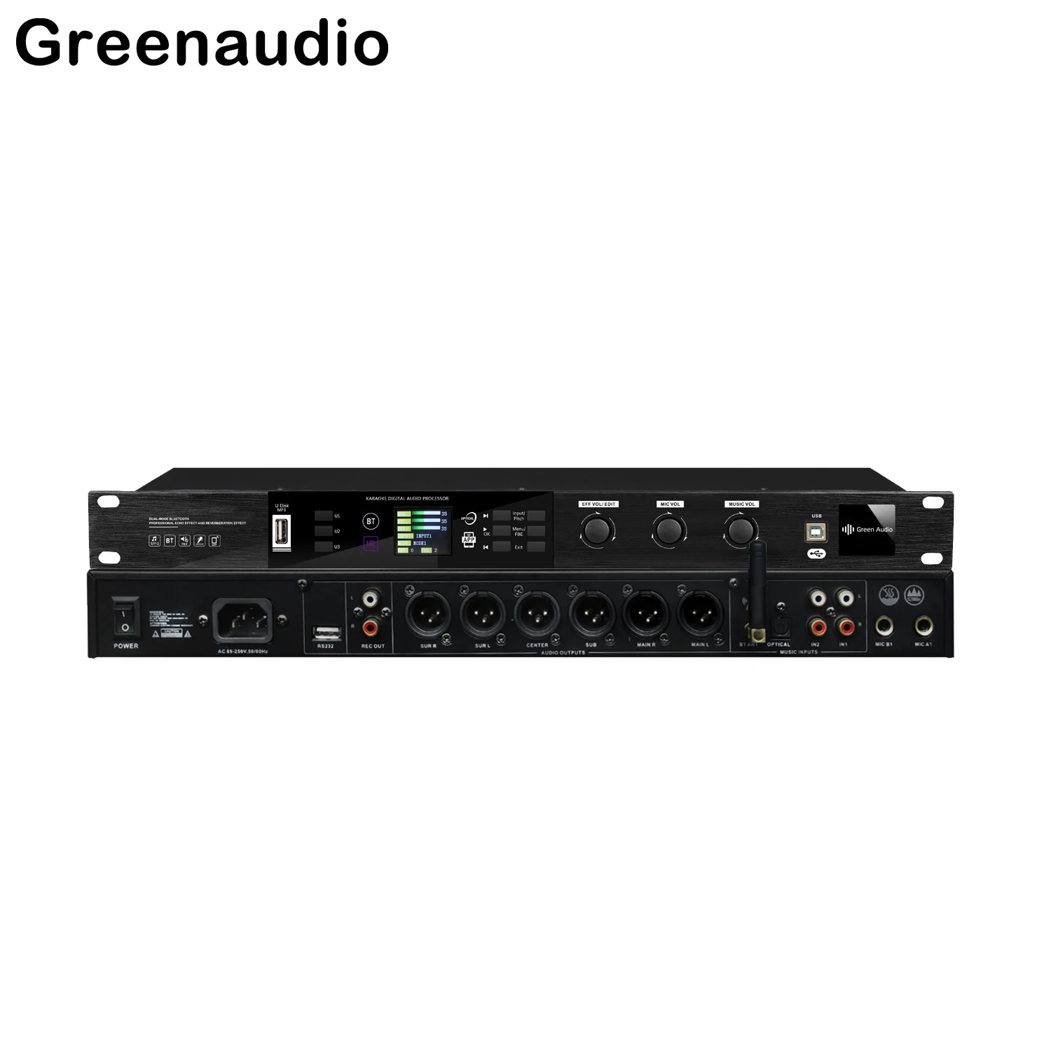 

GAX-K510 Цифровой и аналоговый двухэффектовый передний сценический эффектор Встроенный 32-битный высокопроизводительный DSP