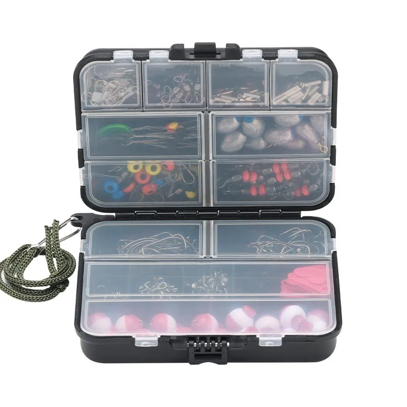 

Fishing Accessory Set 264 Pieces Fishing Tackle Including Jig Hooks Floats Bobbers Beads Fishing Kit