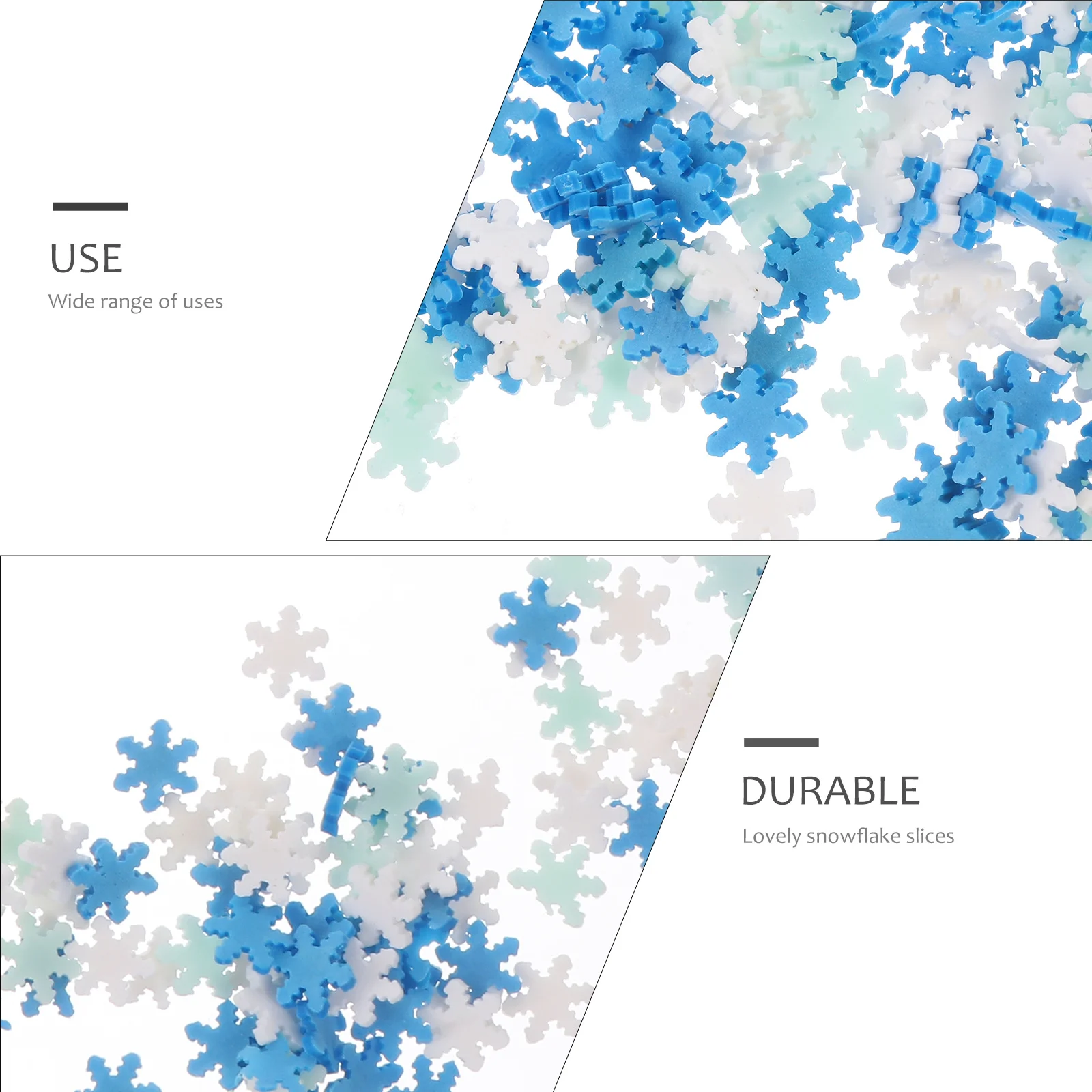 100 جرام مسمار الفن قطع لتقوم بها بنفسك بوليمر كلاي السحر ندفة الثلج تصميم مانيكير زينة للنساء المحمولة تخزين فكرة هدية لطيف #1