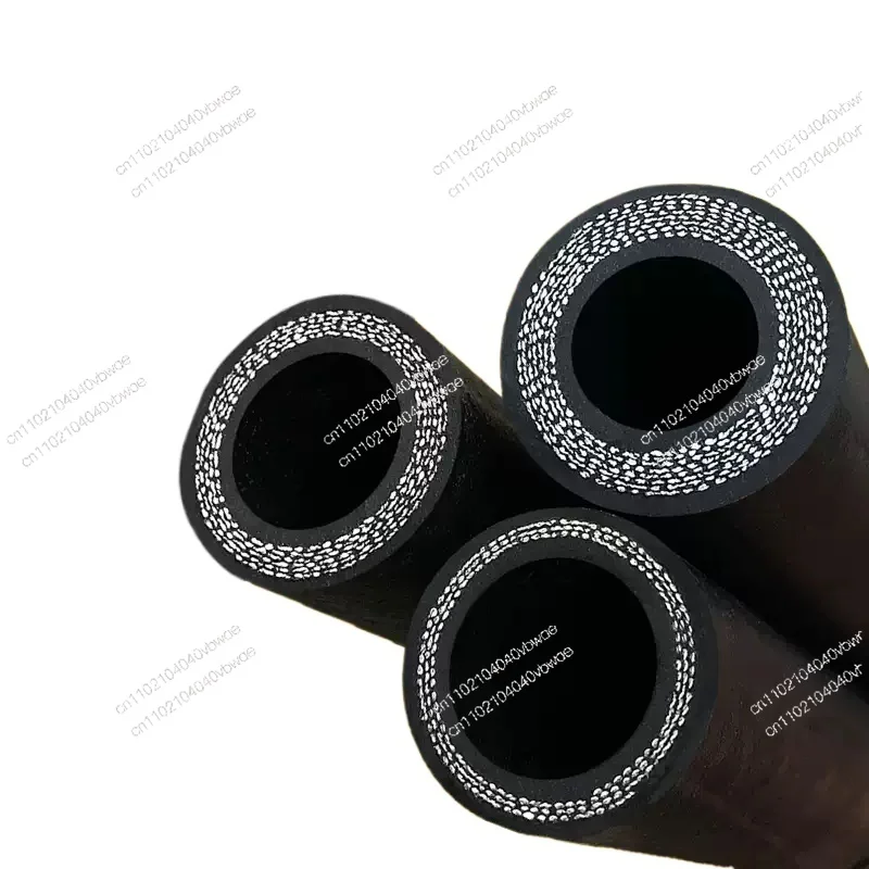 Suitable for High Temperature and High Pressure Black Sandblasting Steam Clamp Antifreeze Elastic Wear-Resistant Rubber Hose