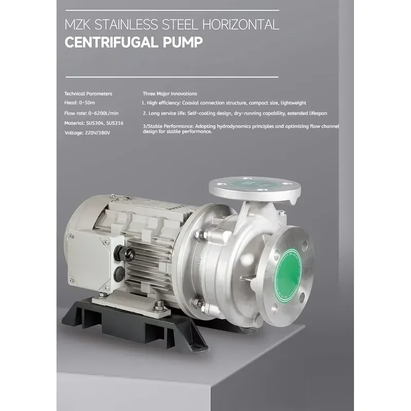 Horizontal Single-stage Centrifugal Water Pump Pipeline Circulating Water Pump for Chemical Transportation