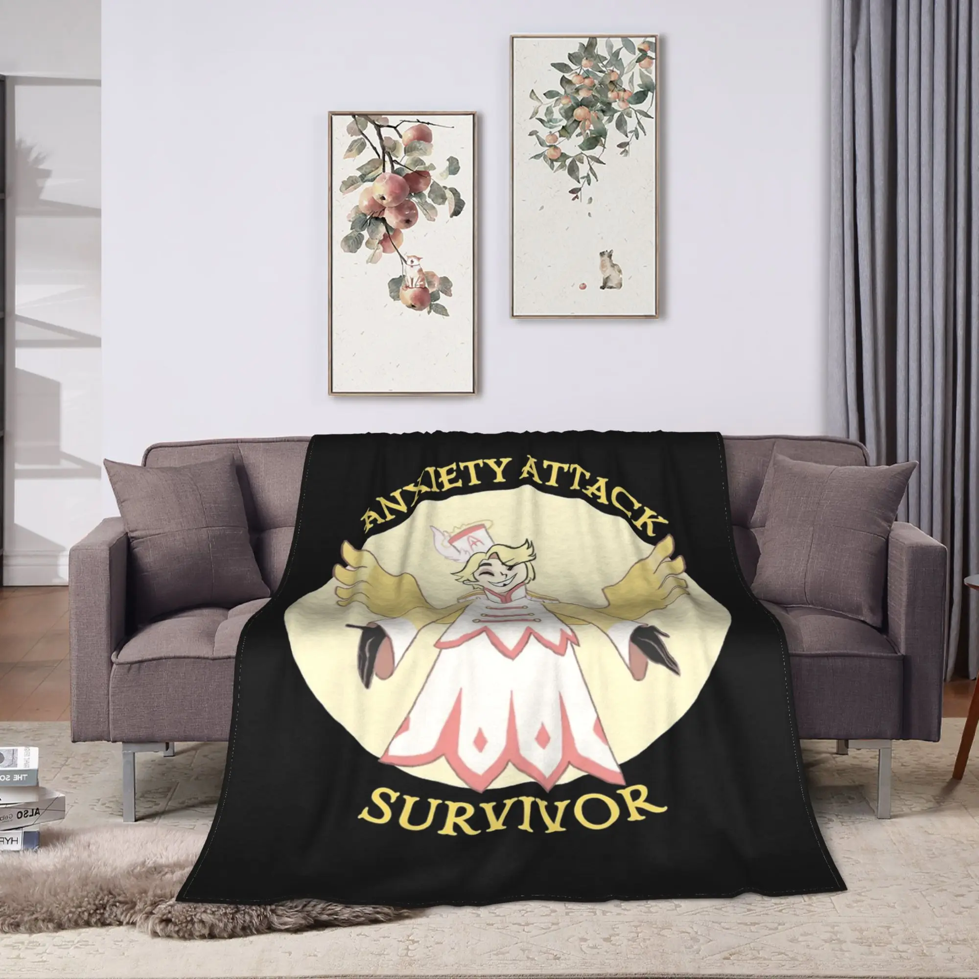 Anxiety Attack Survivor Abel Hazbins Hotels Blankets Flannel Spring Autumn Breathable Throw Blankets for Home Outdoor Rug Piece