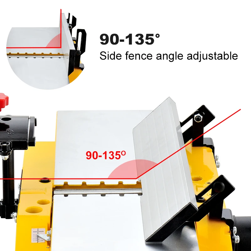 LUXTER-Raboteuse à bois électrique multifonctionnelle, Raboteuse pour le travail du calcul, 1800W
