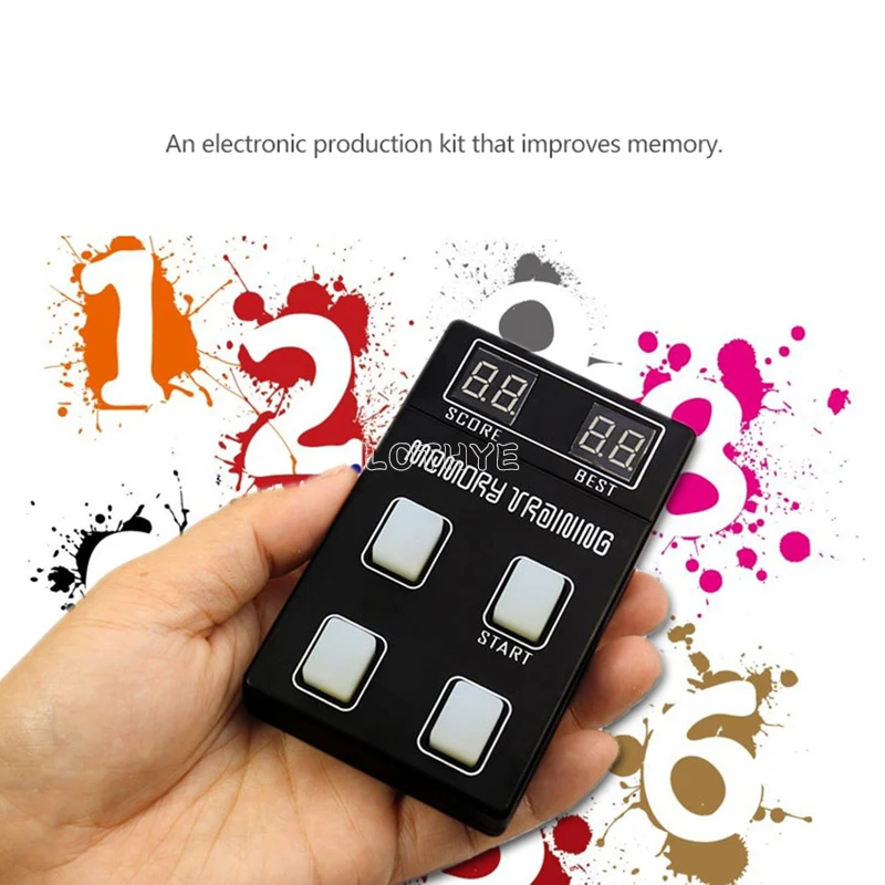 DC 9V LED Memory Game Machine DIY Electronic Kit 1-99 Levels Puzzle Game Making Kit Soldering Assembly Creative Suite