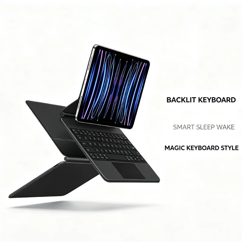 Smart Sleep Wake Backlight Keyboard Cover Magic Keyboard Style For iPad Air 11 M4 Protective Case For iPad Pro 11 M5 2025