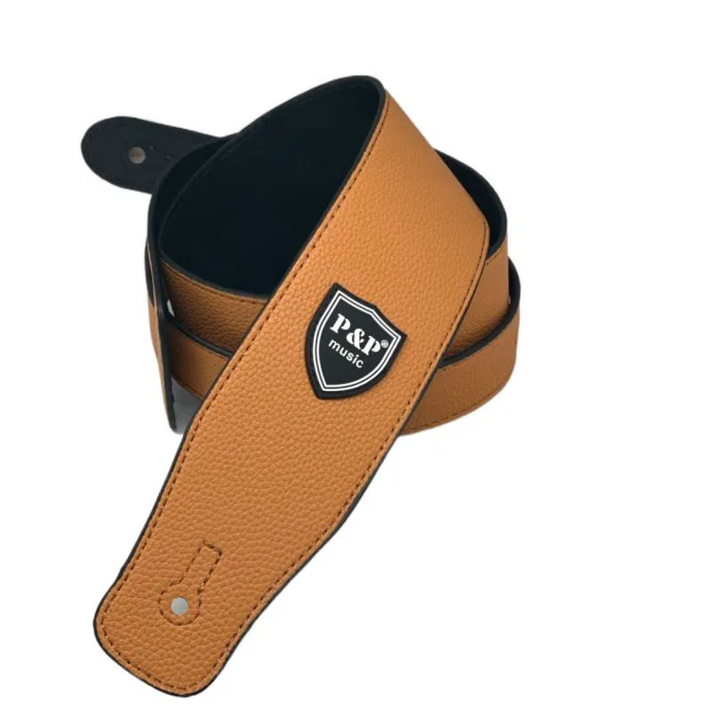 1 Stück P&P Gitarrengurt aus PU-Leder mit fünf Farben zur Auswahl, Gurt für Bass, Akustik- und E-Gitarre, Zubehörteile – Detail 5