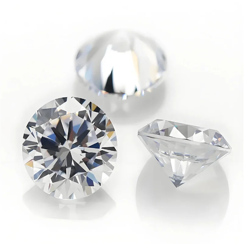 Diamant-Moissanit-Stein 0,5CT-2CT D-Farbe VVS1 Runder Brillantschliff Perlen für Feinschmuck Material Stein Zertifiziert – Detail 8