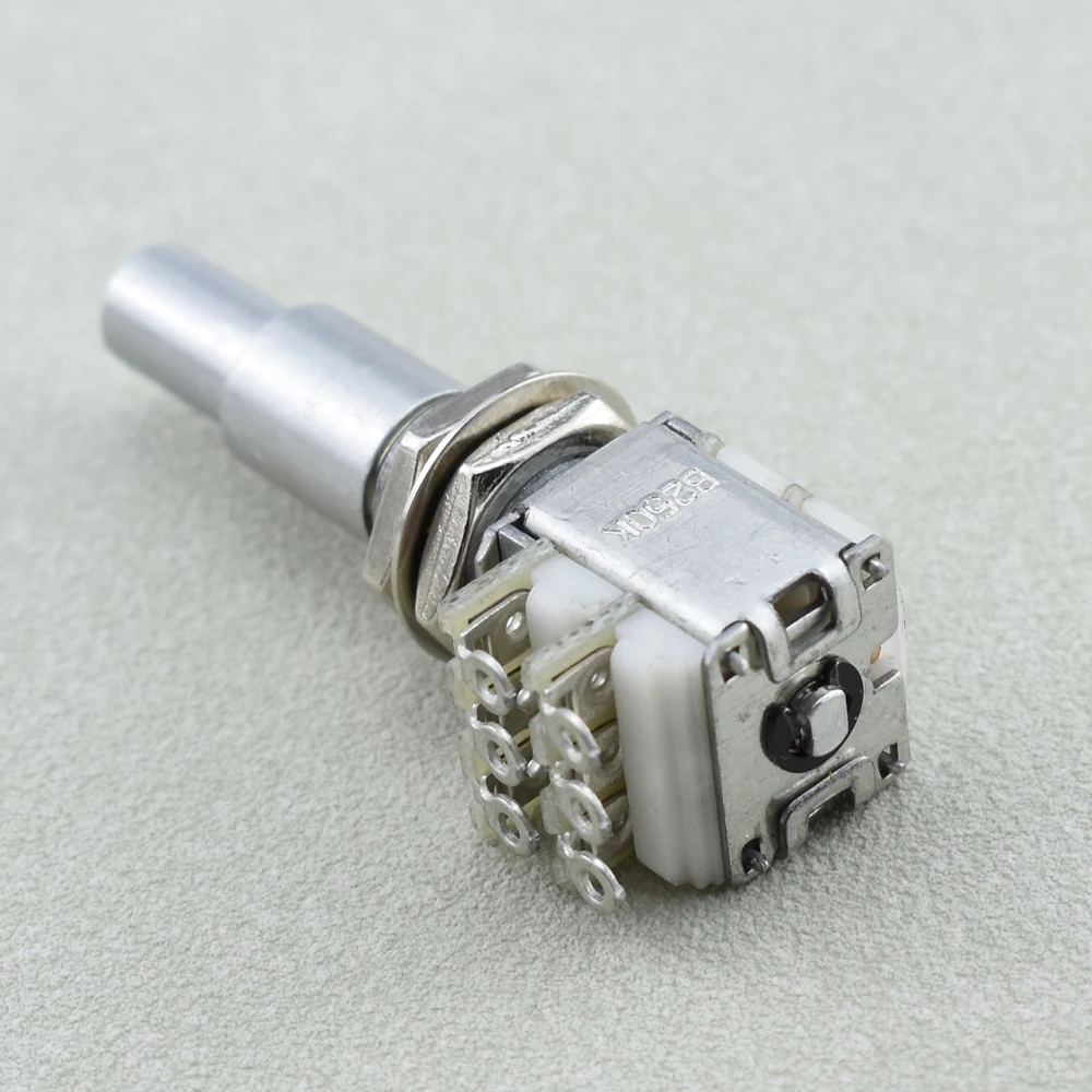 1 Piece GuitarFamily Stacked Dual Concentric Potentiometer(POT) With Center Detent KR(Origin)