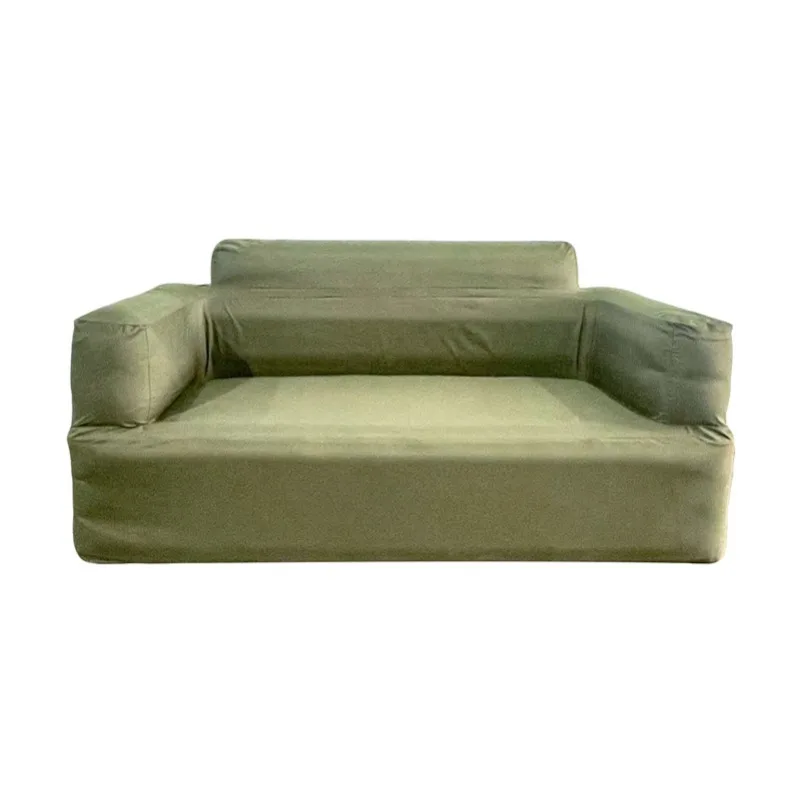 Cloth cover inflatable sofa outdoor camping inflatable, double sofa table and chair family set portable inflatable home
