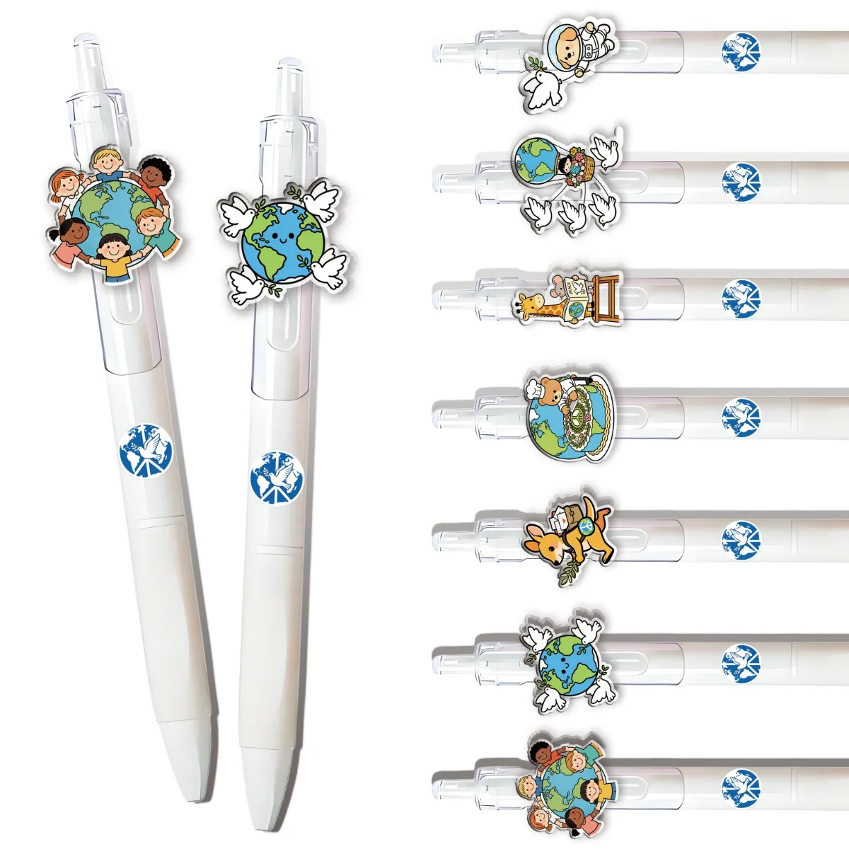 

Набор из 7/14 шариковых ручек World Peace1 белого цвета для студентов, офиса и творчества