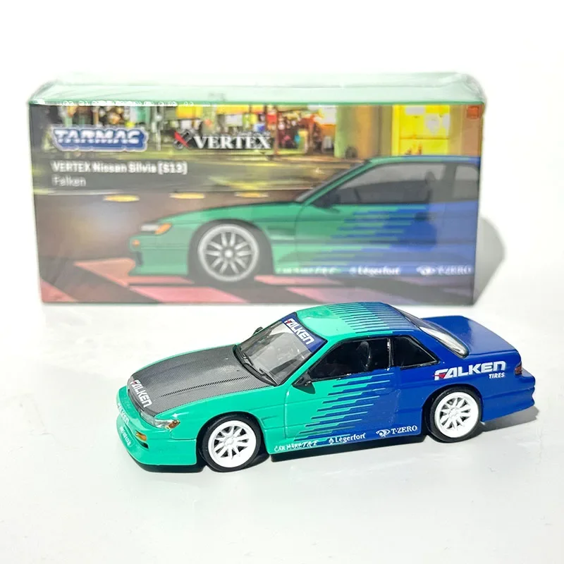 รถบรรทุกพลาสติก Tarmac Works 1:64 S13 EG6 Diecast Hilux AXCR 2017 พร้อมกล่องบรรจุภัณฑ์ ของสะสมโมเดลรถ ไดโอรามา