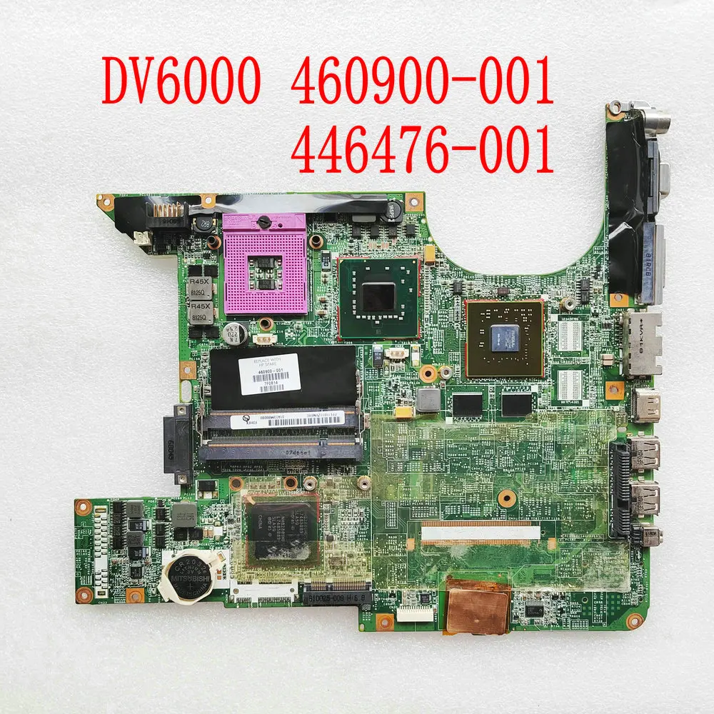 

460900-001 446476-001 For HP Pavilion DV6500 DV6871US Notebook DV6700 Laptop Motherboard DA0AT3MB8F0 PM965 DDR2