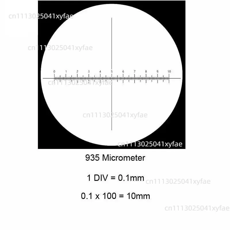 17.8-26mm Microscope Calibration Slides Eyepiece Reticle Ruler Optical Glass Lens Micrometer