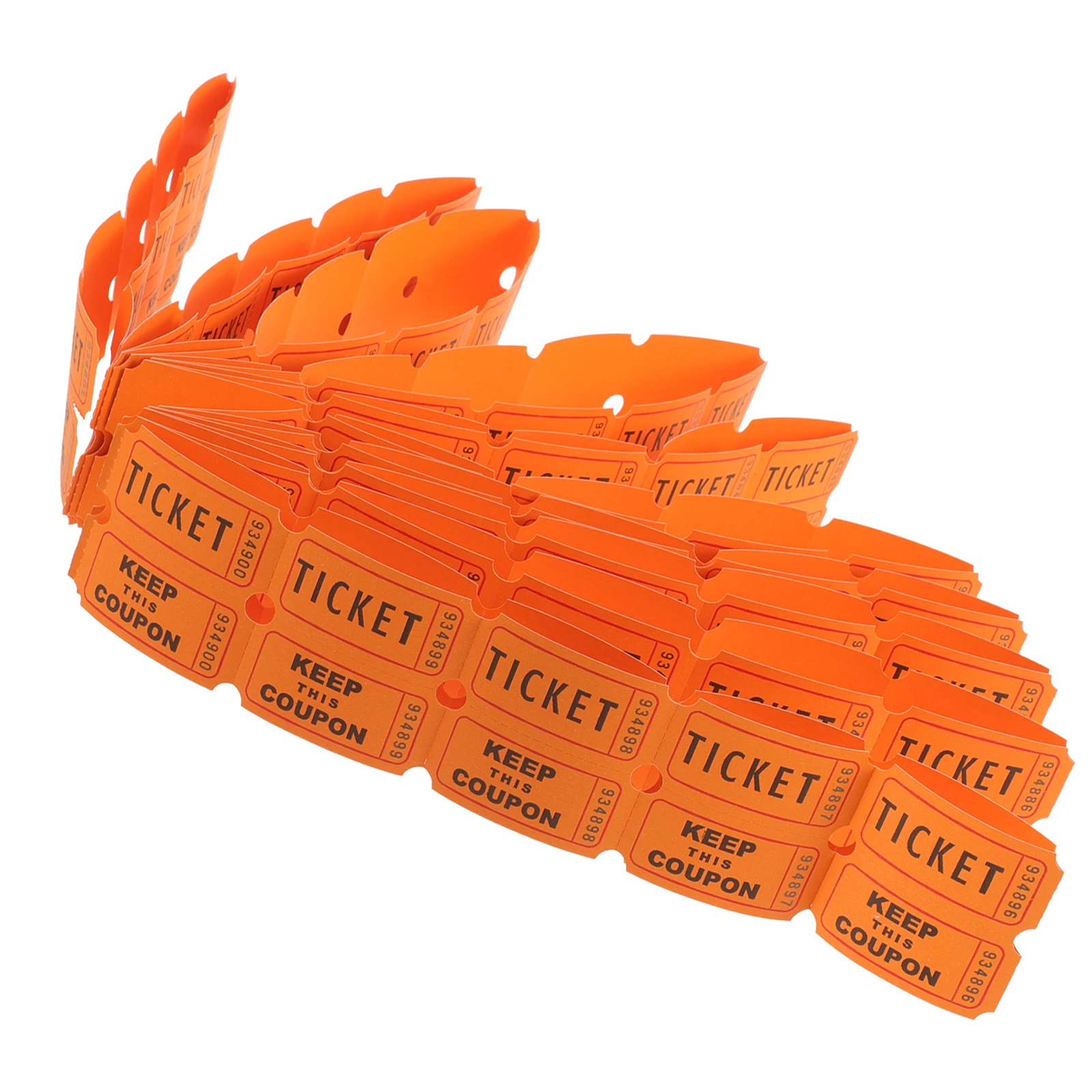 100pcs Raffle Tickets For Classroom Lottery Roll Of Single Paper Labels Drink Events Carnival Classroom Paper Bulk Lottery