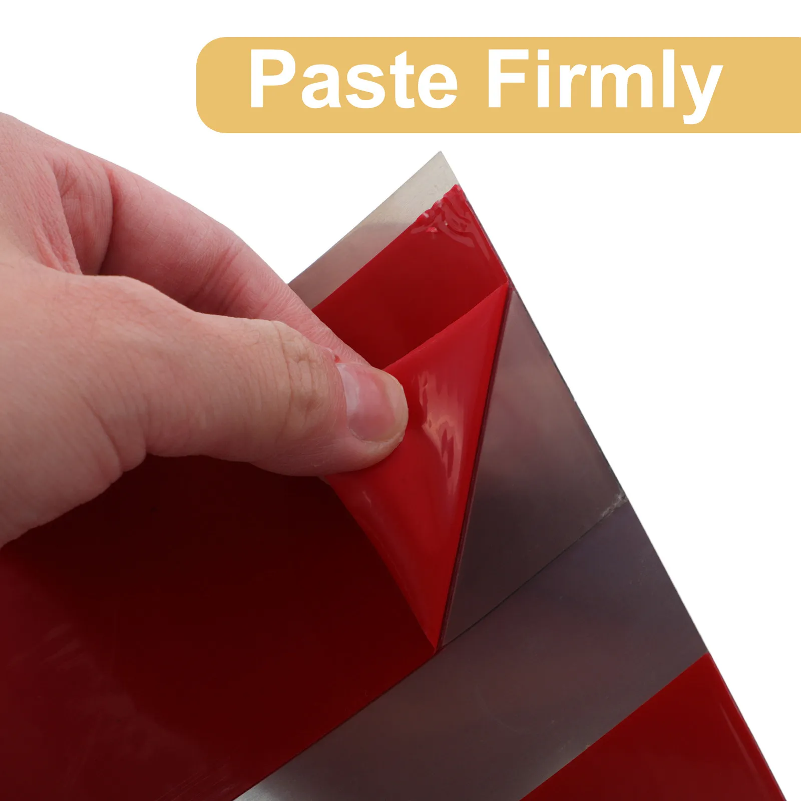 Stainless Steel Self Adhesive Door Kick Plate Sheet Protector Peel Stick Anti-Kick Board Metal Guard for Interior Doors Rentals