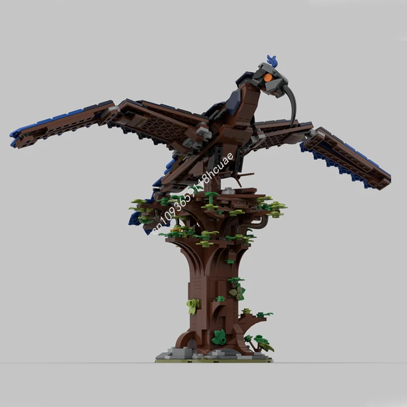 

600 шт. MOC синяя птица строительные блоки сборка рождественская игрушка подарок творческая идея образование кирпич дети день рождения