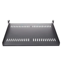 F3MA 1U Server Rack Shelf Universal Vented Rack Mount Cantilever Tray for 19