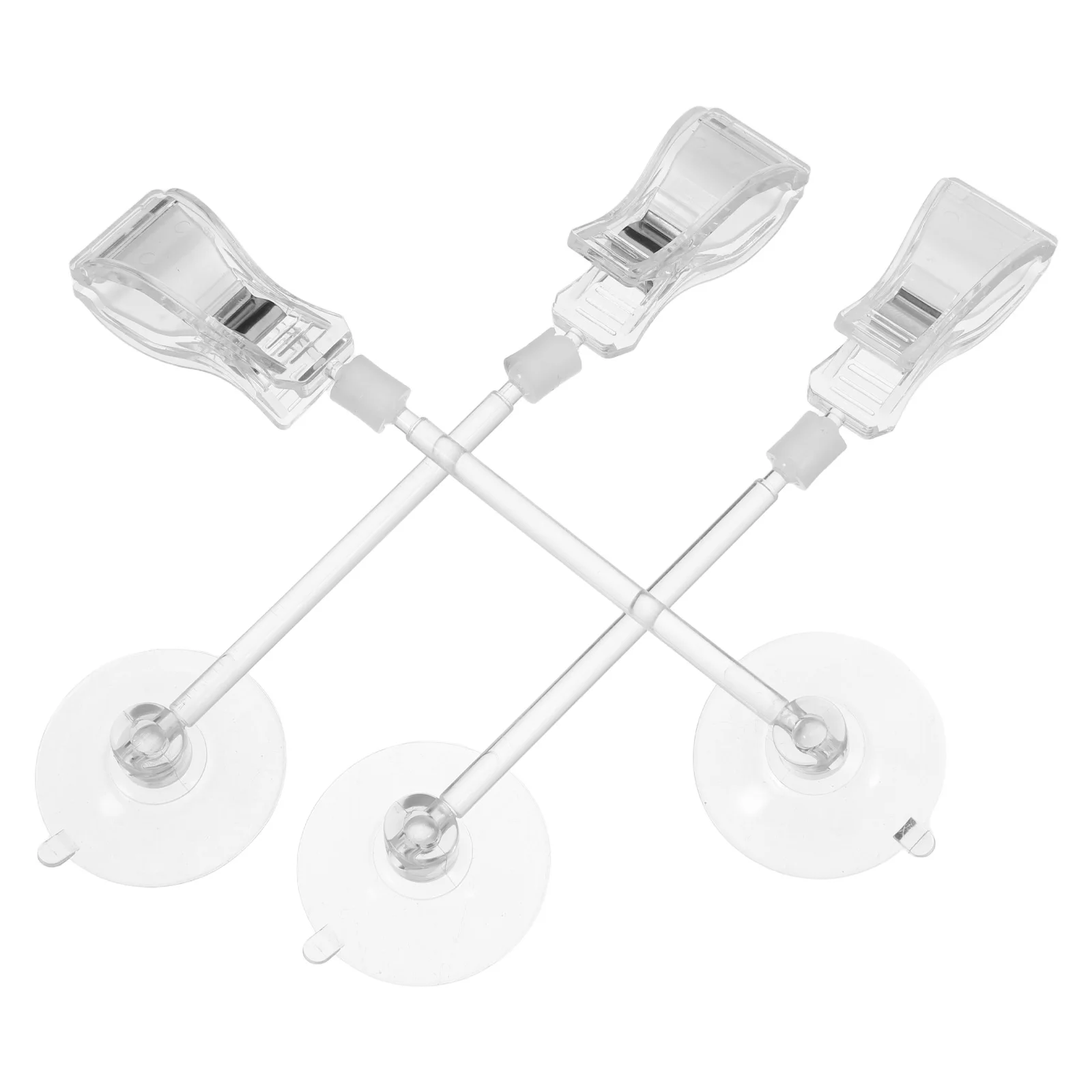 

3pcs Aquarium Suction Cup Clips Transparent Bendable Clamp Fish Tank Accessories Sturdy PVC AntiSlip Adjustable Hose Plant