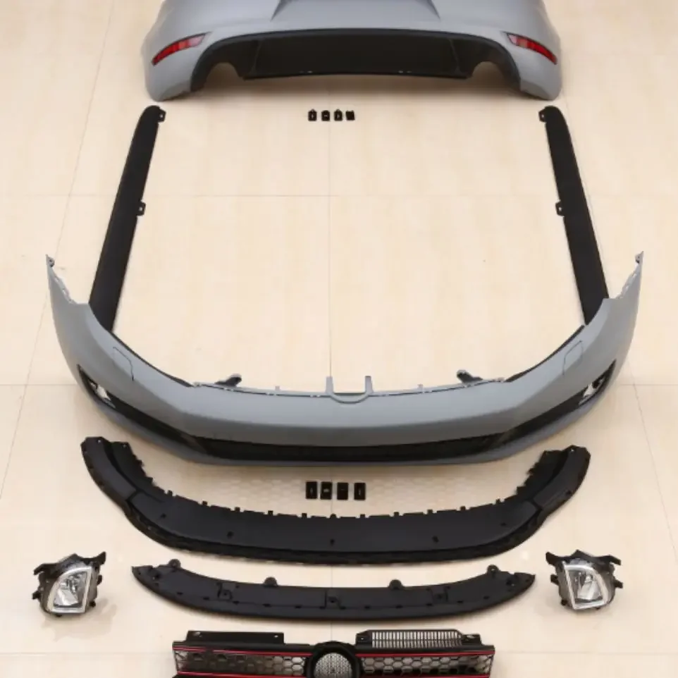 

Body Kit Front Rear bumper grill Headlight Side skirt Assembly for Volkswagen vw Golf 6 GTI Car Accessories