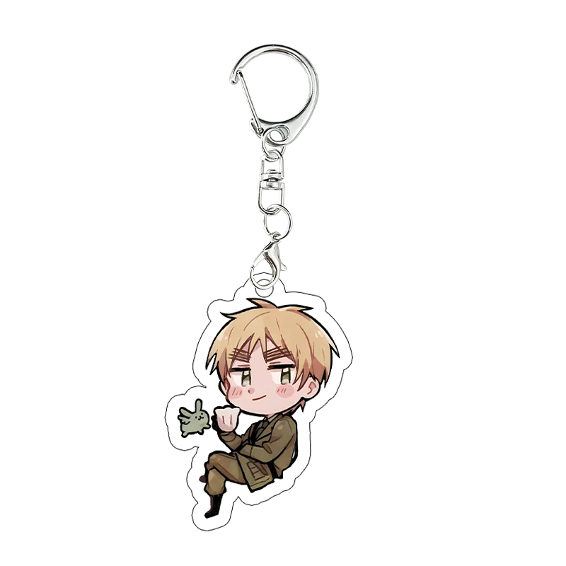 Hetalia Axis Powers Acryl-Schlüsselanhänger Frankreich Amerika Russland Kawaii Deko-Accessoires Schlüsselring Schultaschenanhänger Geschenke – Detail 7