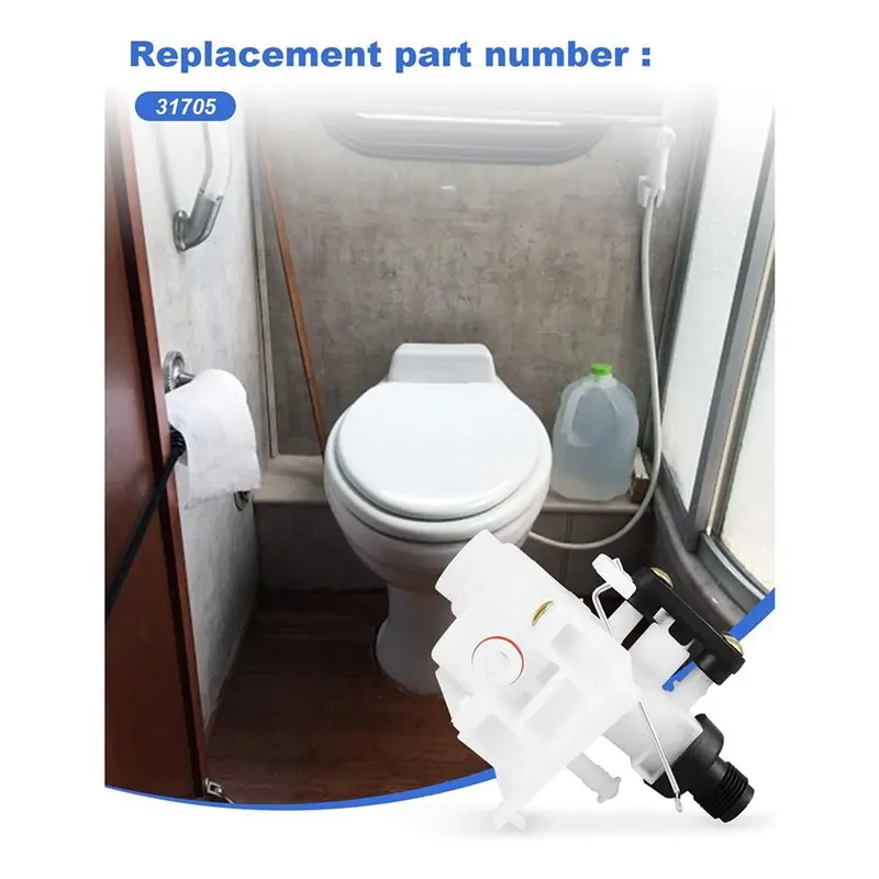 2X 31705 RV Toilet Valve Kit Fit For Thetford Aqua-Magic V High And Low Models RV Toilet Design RV Toilet Parts
