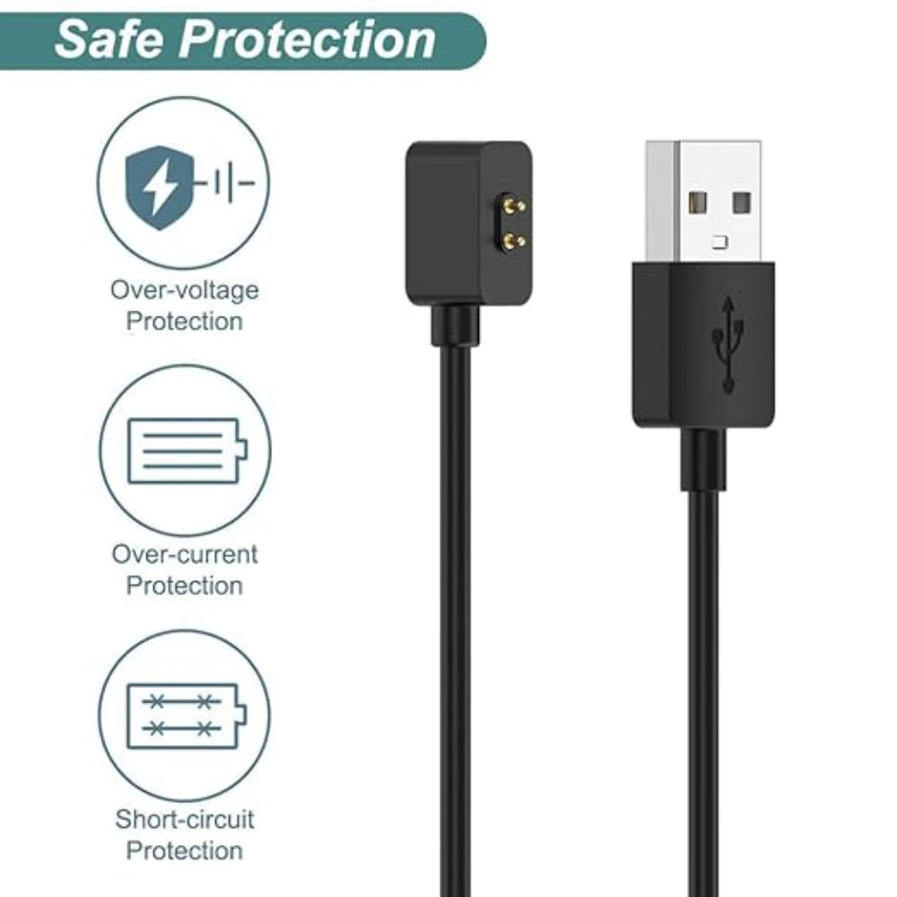 Smartwatch Charger For Mi Band 9Pro/9/8 Pro/8Active/Redmi Watch 5 Active/Watch 3Active/Watch4/Band2,Magnetic USB Charging Cable