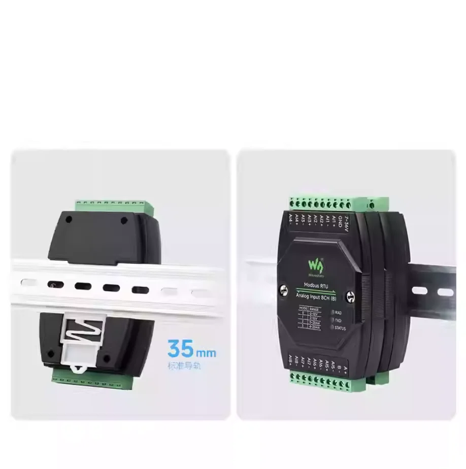 Industrial 8 Ch Analog Input unit board Acquisition Module 12-bit High-precision for Voltage And Current Acquisition