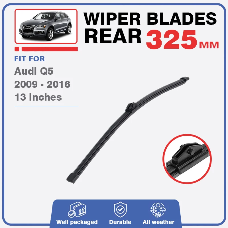 Rear Wiper Blade Set For Audi Q5 8R SQ5 MK1 S Line 2008 - 2016 Windshield Windscreen Window 2009 2010 2011 2012 2013 2014 2015