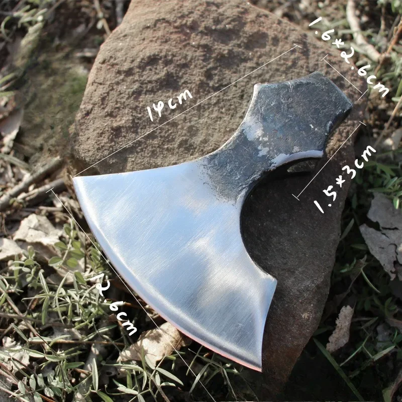 High-carbon Steel Chopping Wood Axe Head Special-shaped Cutting Tree Woodworking Axe Head Replaceable Hand Tools Accessories