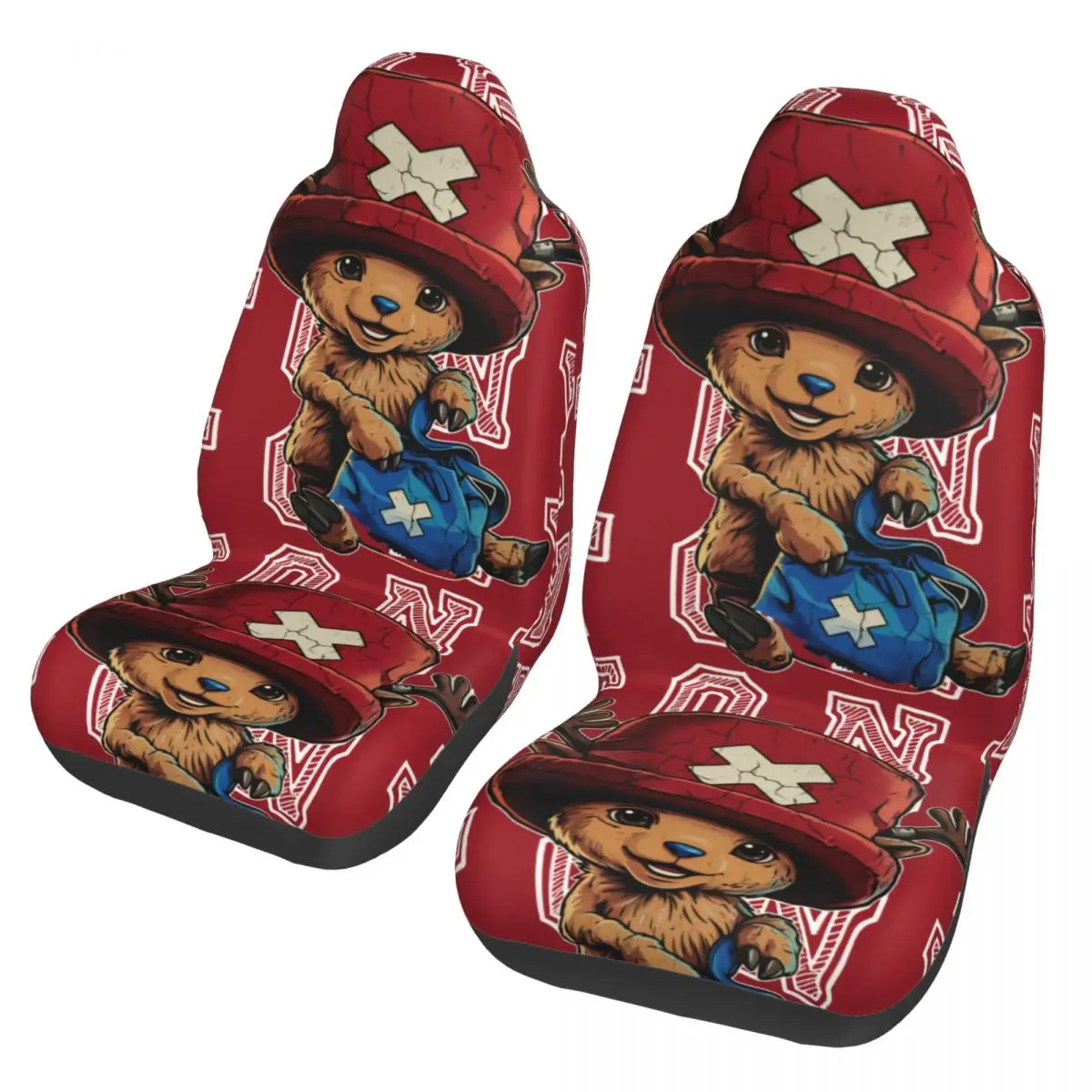 

One Piece 2 Tony Tony Chopper Pirate Doctor Universal Car Seat Cover Protector Suitable For All Kinds Models Auto Seat Cover