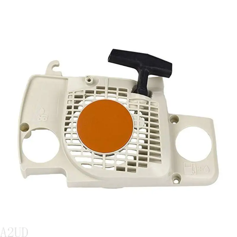A2UD Chainsaw Recoil Starter يناسب المنشار MS170 MS180 جزء المحرك بداية