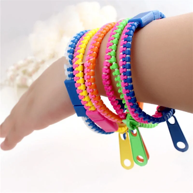 5/12PCS Friendship Fidget Zipper Bracelets Sensory Toys Bulk Set,Party Favors For Kids Goodie Bags Easter Egg Basket Kids Toy