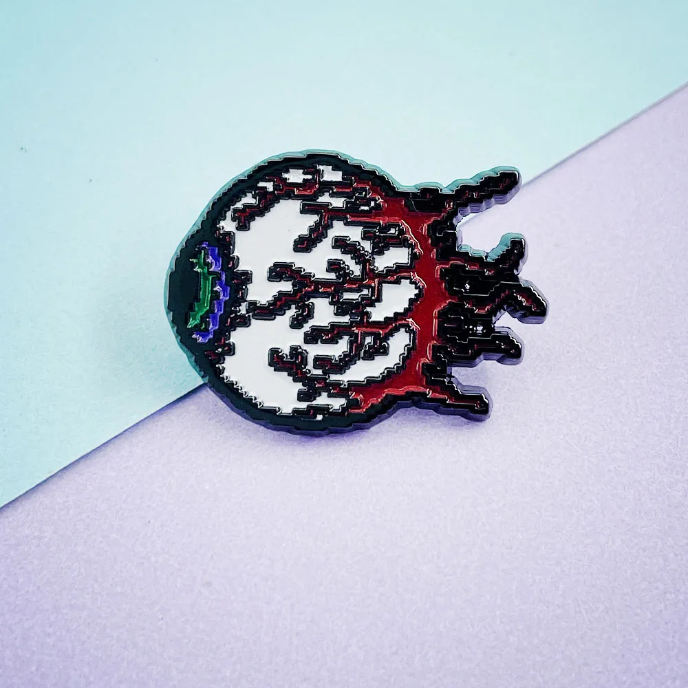 Eye of Cthulhu Brooch Terraria Game Badge Player Merchandise Retro Accessories Collectible Gift