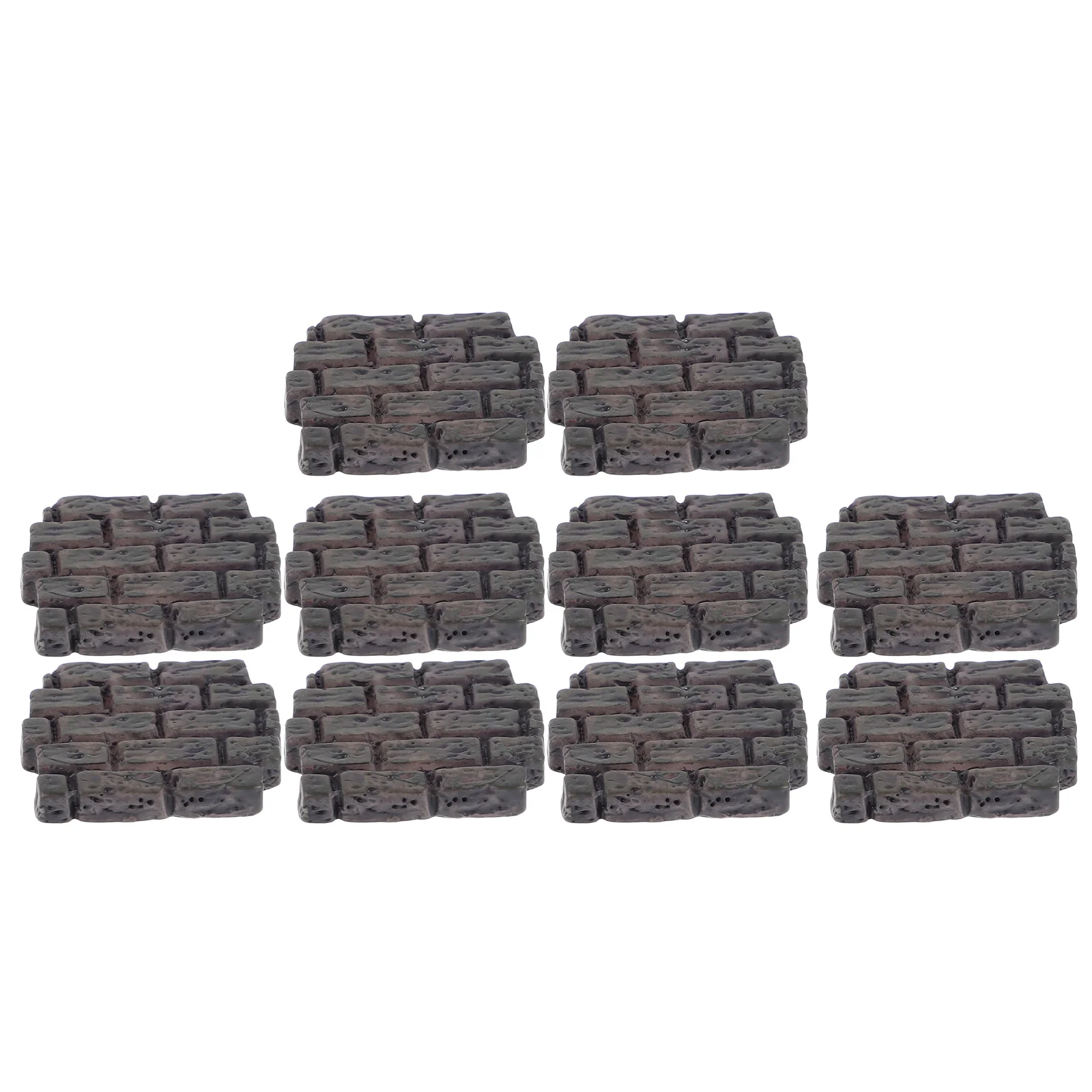

10Pcs Micro Landscape Miniature Bricks Realistic Simulation Wall Bricks for DIY Craft Architectural Supplies Fairy Garden Decor