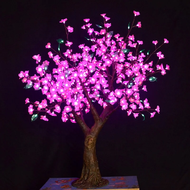 Wholesale Outdoor Garden Street Landscape Wedding Ornament 5ft Pink Lighting Emitting Diode Sakura Tree Lights