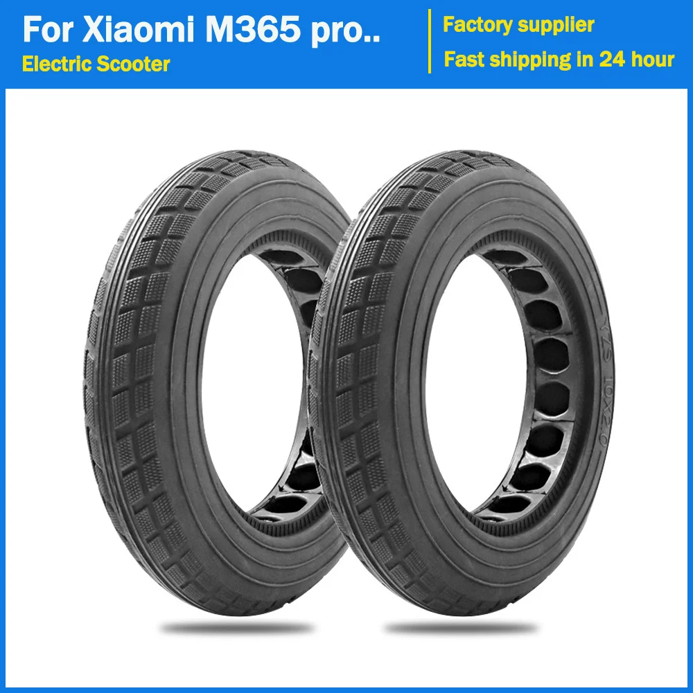 10 Inch Wheels Solid Tyre for Xiaomi Electric Scooter 10x2.0 Skateboard Tires for Xiaomi M365 1S Pro Pro2 Scooter Tire Tubeless