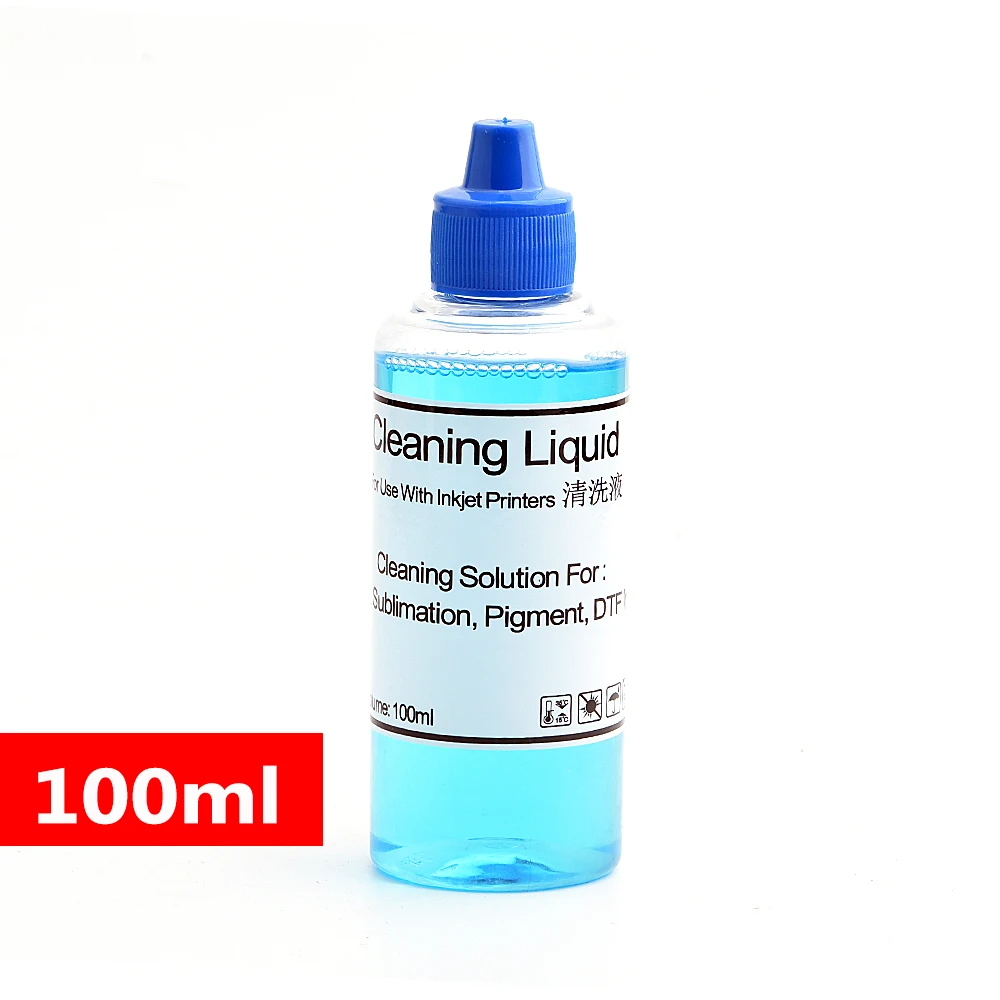 Printhead Cleaning Solution for Dye Ink Sublimation Ink DTF Ink Print head Cleaning Liquid For Inkjet Printer Cleaning Solution