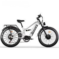 Tifgalop ES7 pro 3000W powerful electric bicycle top speed of 72km/h 26inch Fat tire All terrain dual motor Adult electric bike
