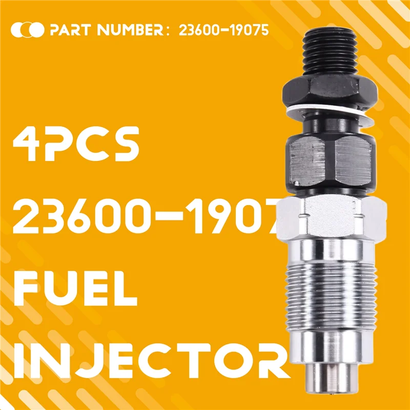 สำหรับรถยนต์โตโยต้าแลนด์ครุยเซอร์ HZJ105 ปี 1998-2007 หัวฉีดน้ำมันเชื้อเพลิง 4 ชิ้น รุ่น 23600-19075 หัวฉีดเครื่องยนต์