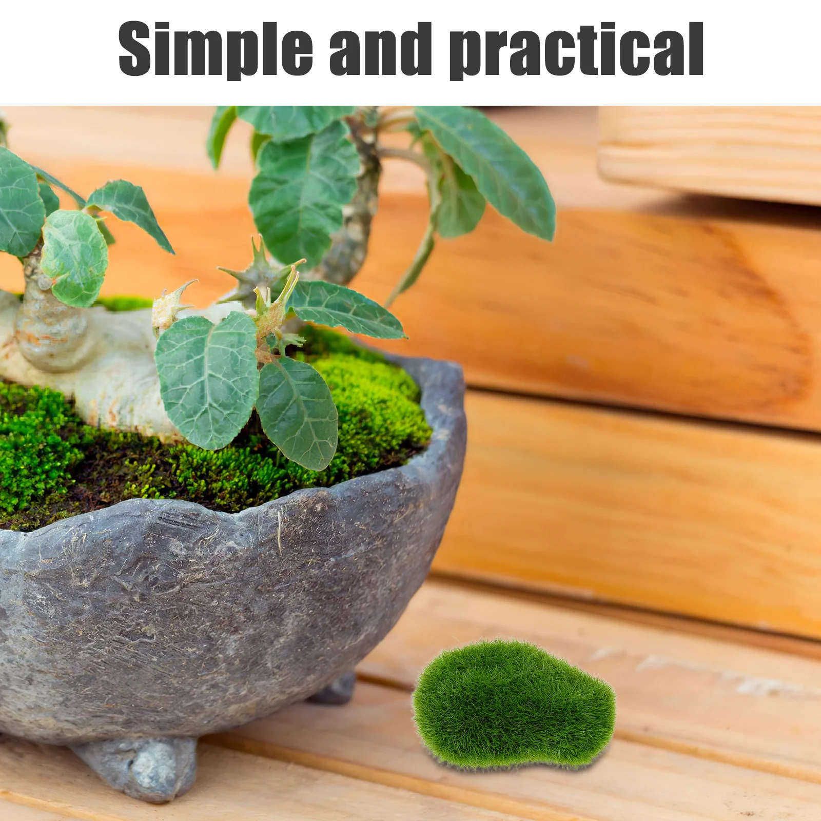 

20Pcs Lifelike Artificial Moss Ornaments Realistic Fake Mossy Stones for Potted Plants Crafting Decorative Table Centerpieces