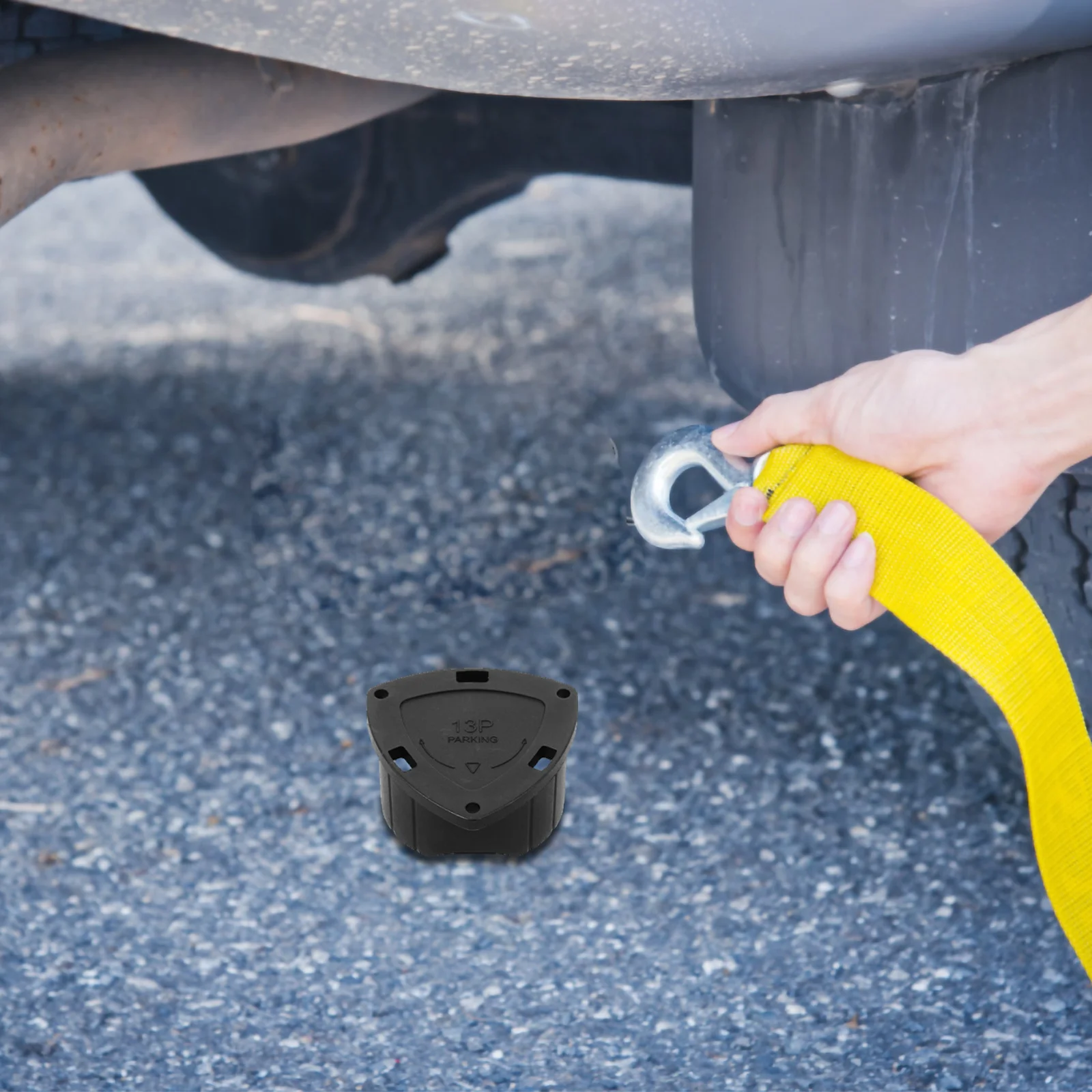 13p التوصيل حامل وصلة مقطورة غطاء تغليف مربع استقبال أنبوب إدراج شاحنة مقطورة سيارة اكسسوارات الخارجي وصلة شاحنة يغطي #2