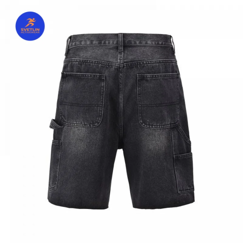 SVETLIN EU US Size Luxury Quality Active Casual Shorts High Street Washed Workwear Retro Denim Shorts