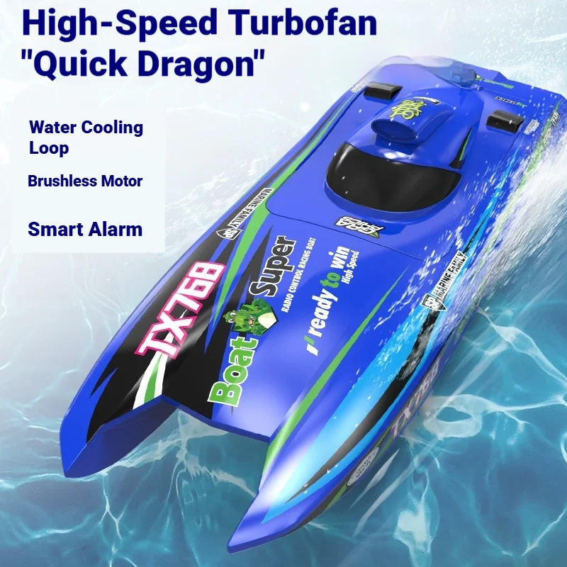 Spacefuture Brushless High Speed Remote Control Boat Waterproof Large Size Electric Turbo Racing Boat Water Cooling System