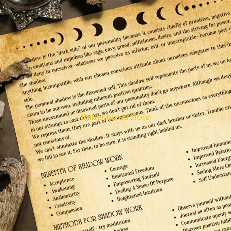 

W89C Блокнот в готическом стиле с 42 листами оккультного журнала, 125x175 мм