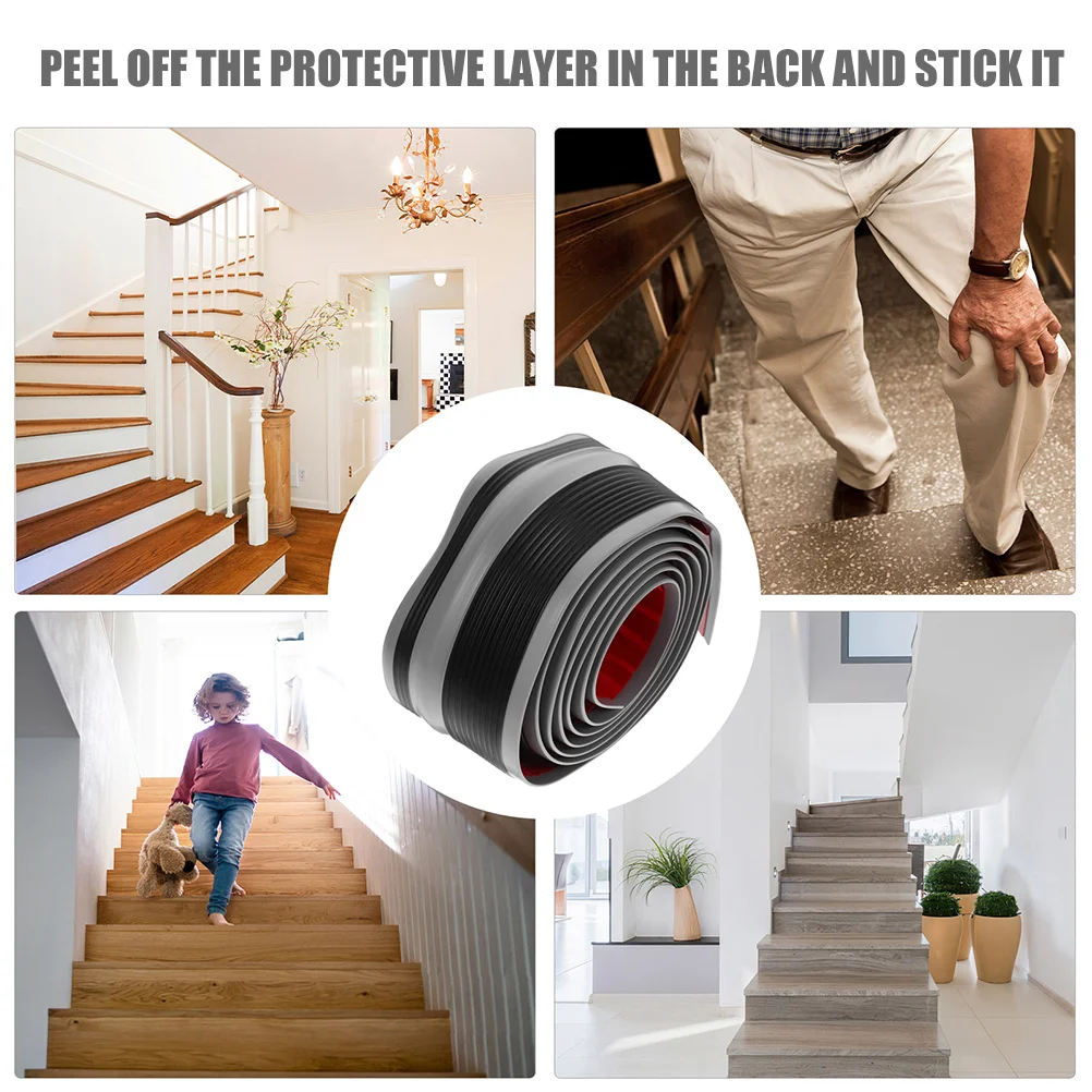 

Non-Skid Stair Edges Protector Anti-Slip Tape PVC Waterproof Durable Easy Install Indoor Outdoor Steps Grip Stair Nosing