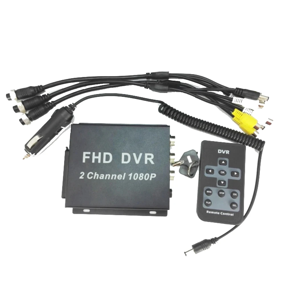 2CH MINI Vehicle DVR HD 1080P 2 Channel Recording Box DVR Video Recorde SD/CVBS/AHD DVR Recording Box DVR Video Recorde